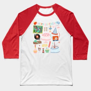 Vintage Birthday Party Baseball T-Shirt